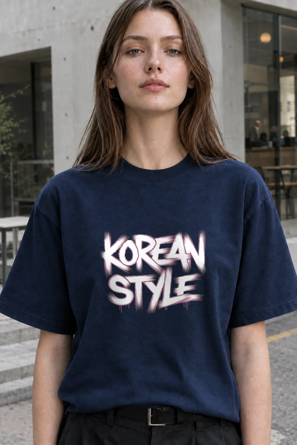 "Korean Style Graffiti" Heavyweight Unisex Crewneck T-shirt | Gildan 5000