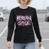 "Beveled Graffiti Korean Style" Unisex Longsleeve T-shirt