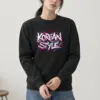 "Seoul Script Skyline" Heavy Blend Unisex Crewneck Sweatshirt