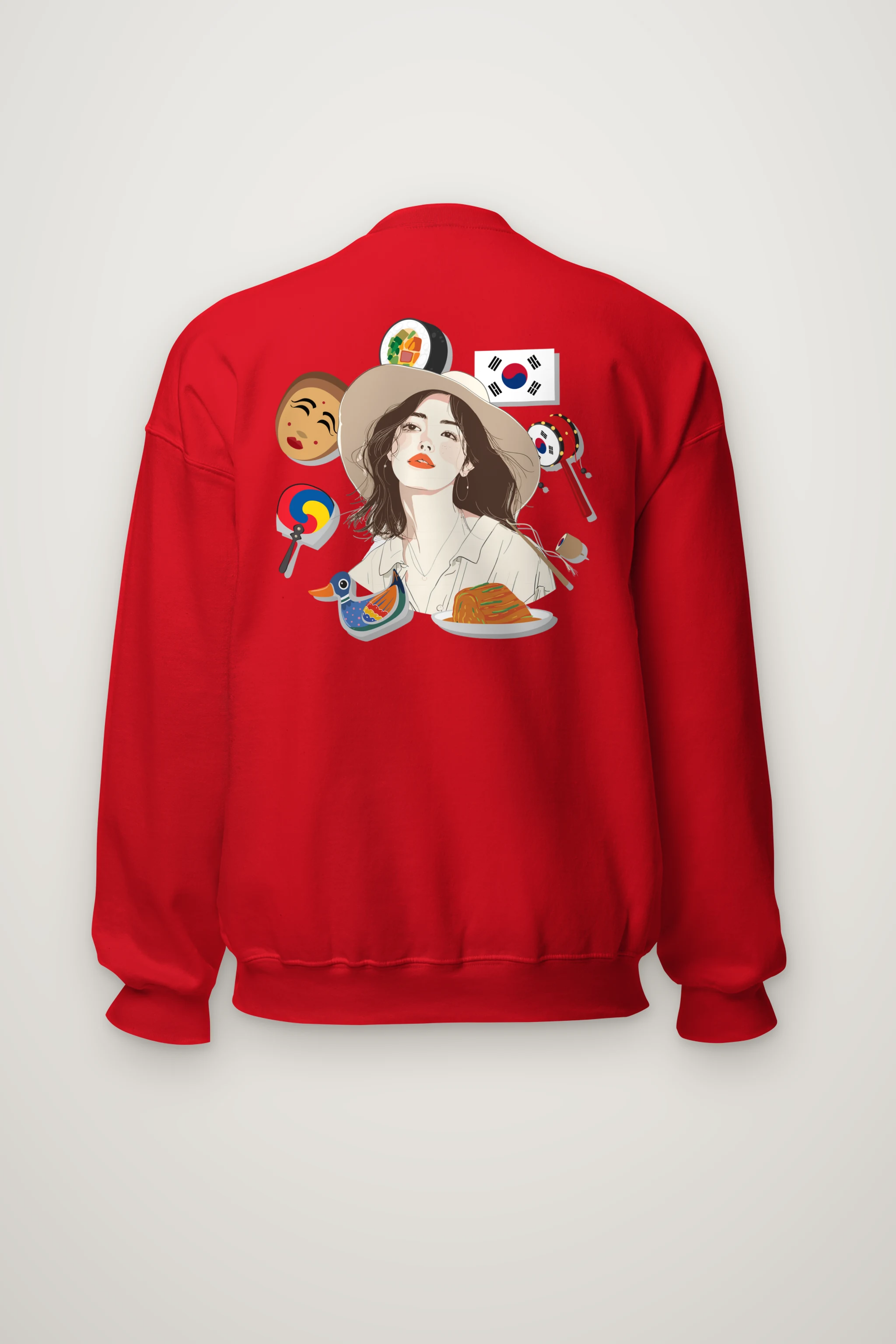 "Korean Travel Muse" Heavy Blend Unisex Crewneck Sweatshirt