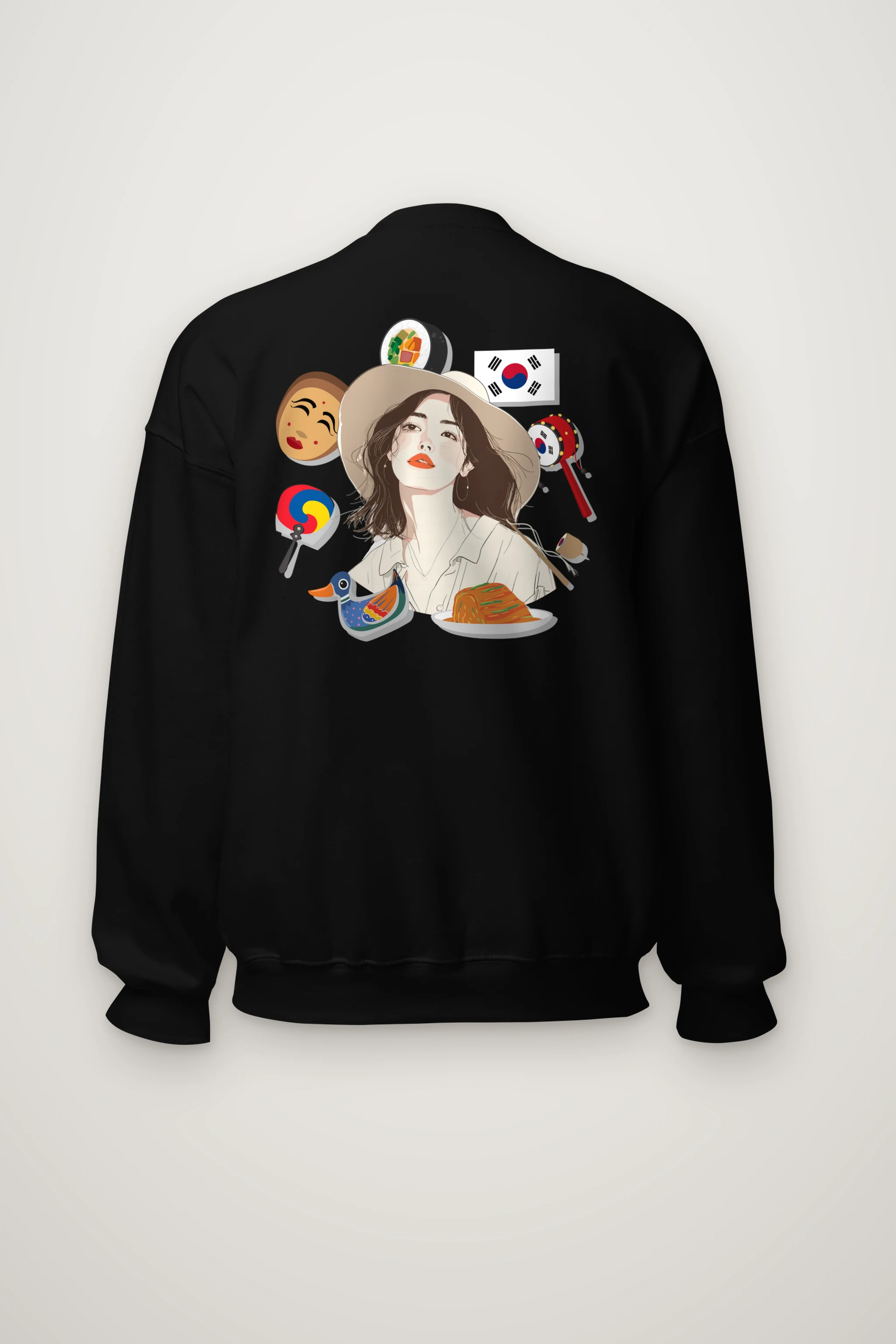 "Korean Travel Muse" Heavy Blend Unisex Crewneck Sweatshirt