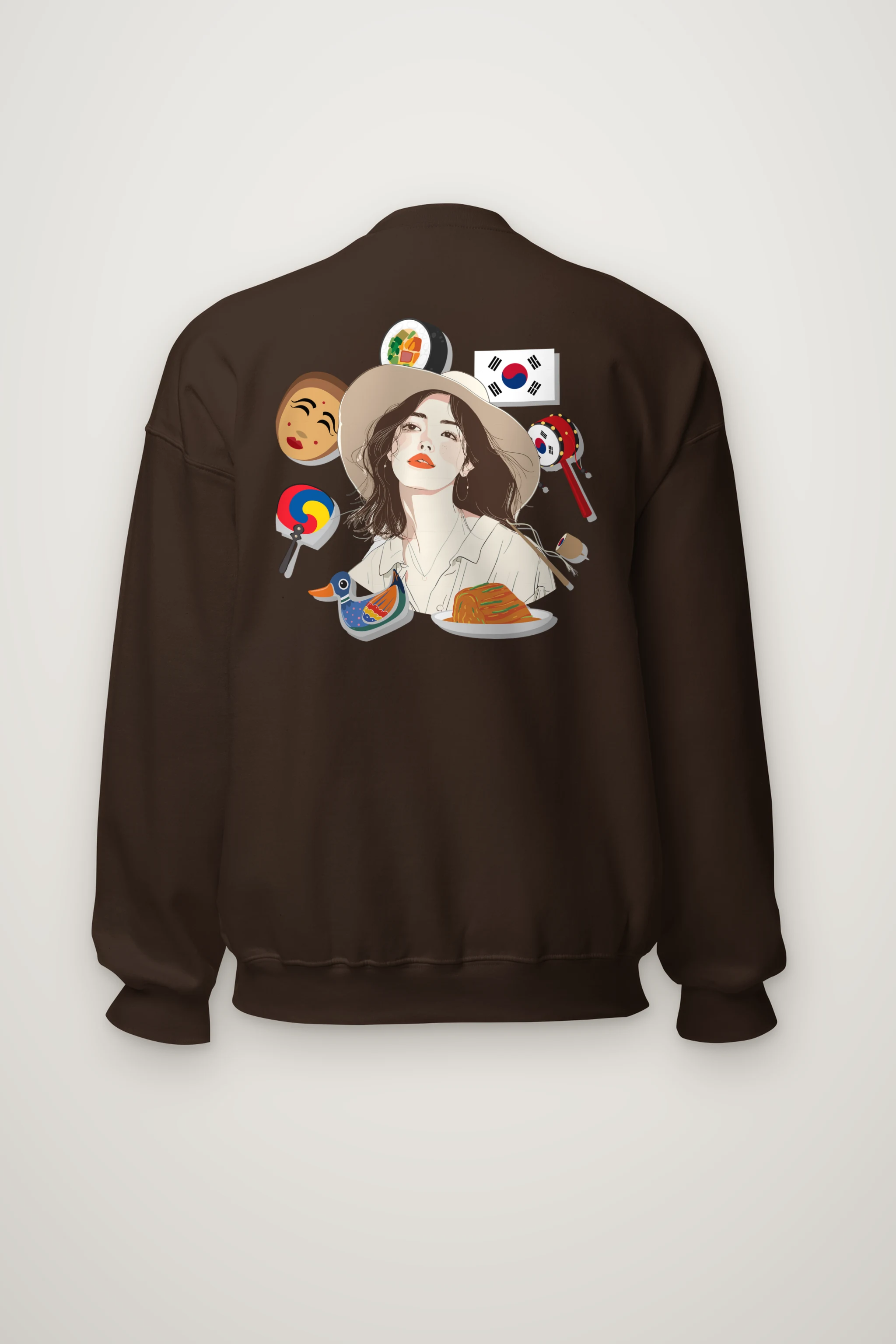 "Korean Travel Muse" Heavy Blend Unisex Crewneck Sweatshirt
