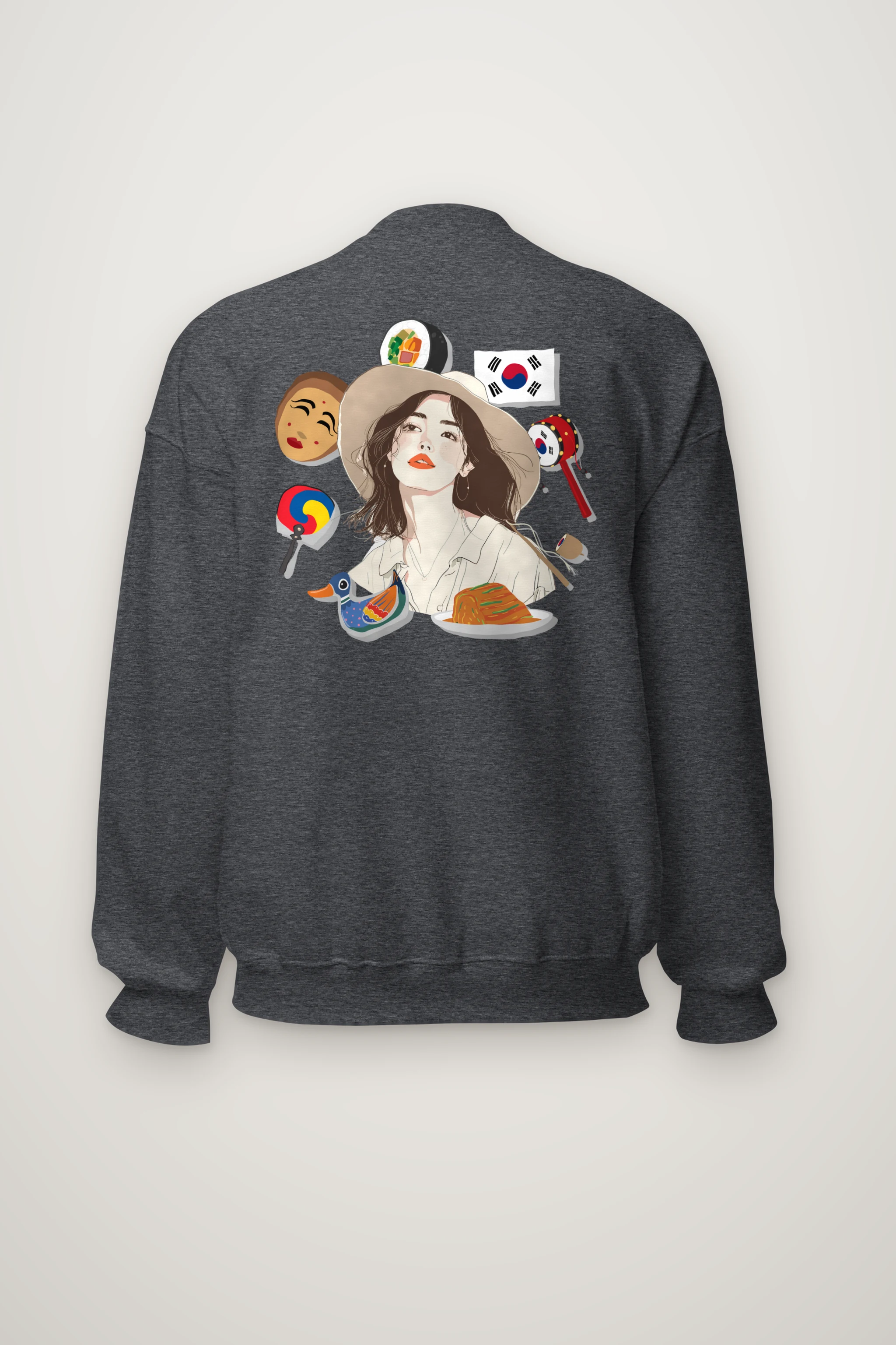 "Korean Travel Muse" Heavy Blend Unisex Crewneck Sweatshirt