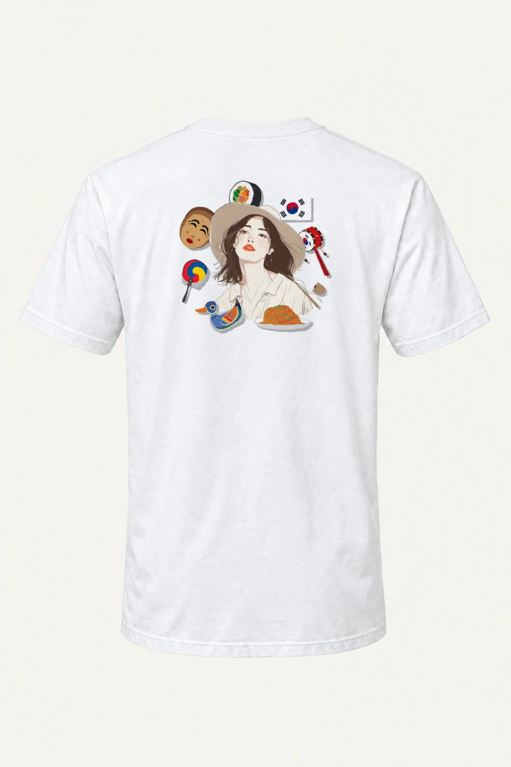 "Korean Travel Muse" Heavyweight Unisex Crewneck T-shirt | Gildan 5000