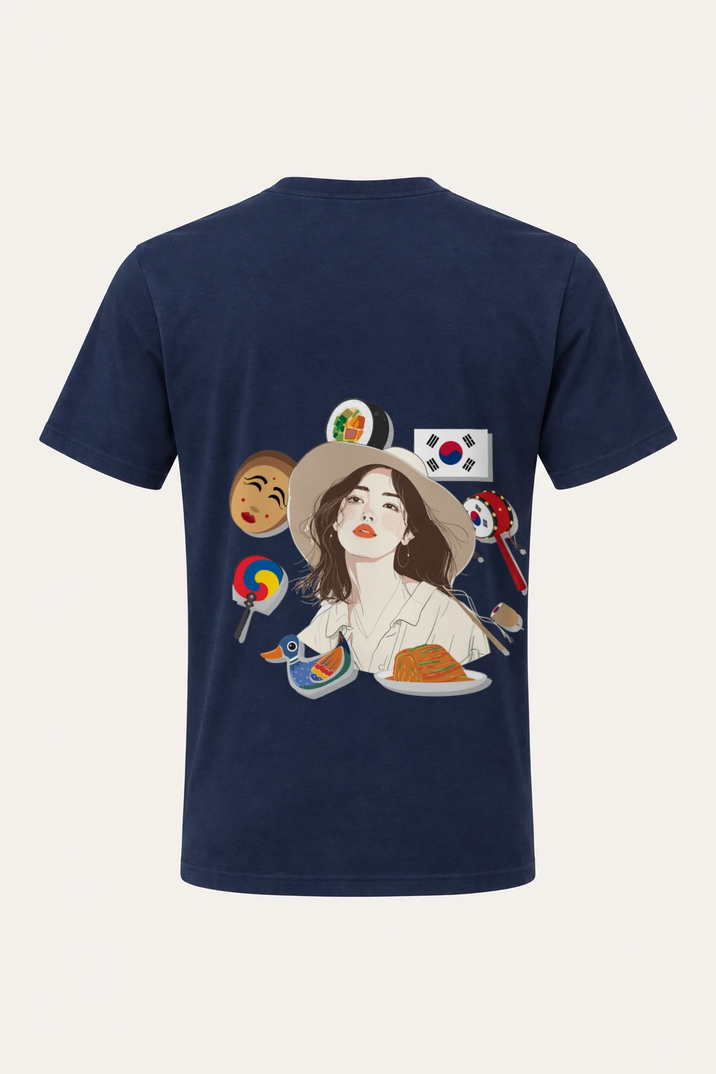 "Korean Travel Muse" Heavyweight Unisex Crewneck T-shirt | Gildan 5000