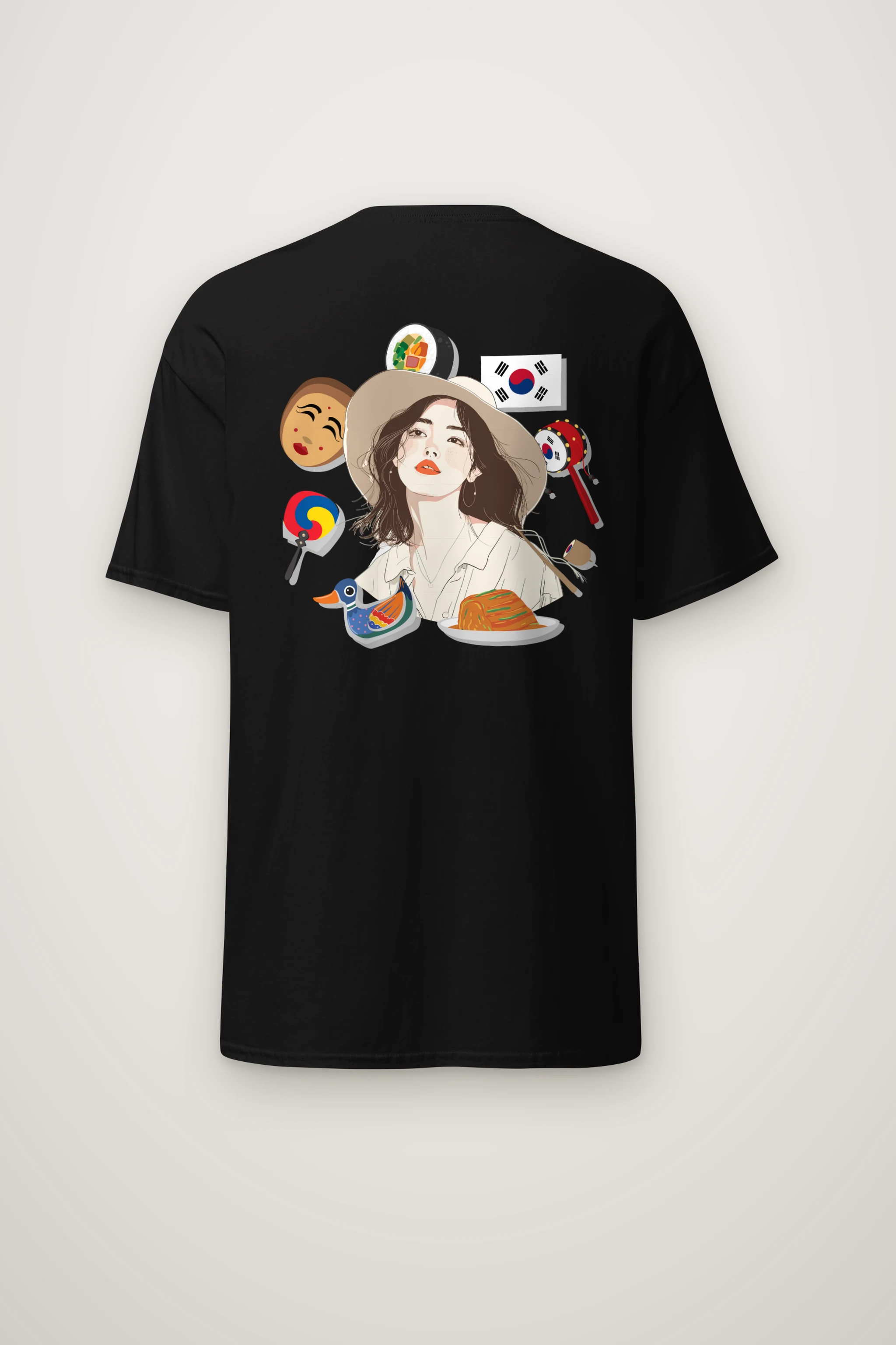 "Korean Travel Muse" Heavyweight Unisex Crewneck T-shirt