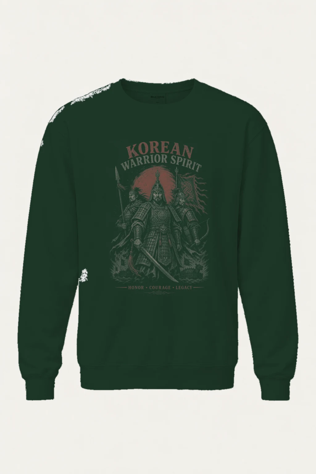 "Korean Warrior Spirit" Heavy Blend Unisex Crewneck Sweatshirt | Gildan 18000