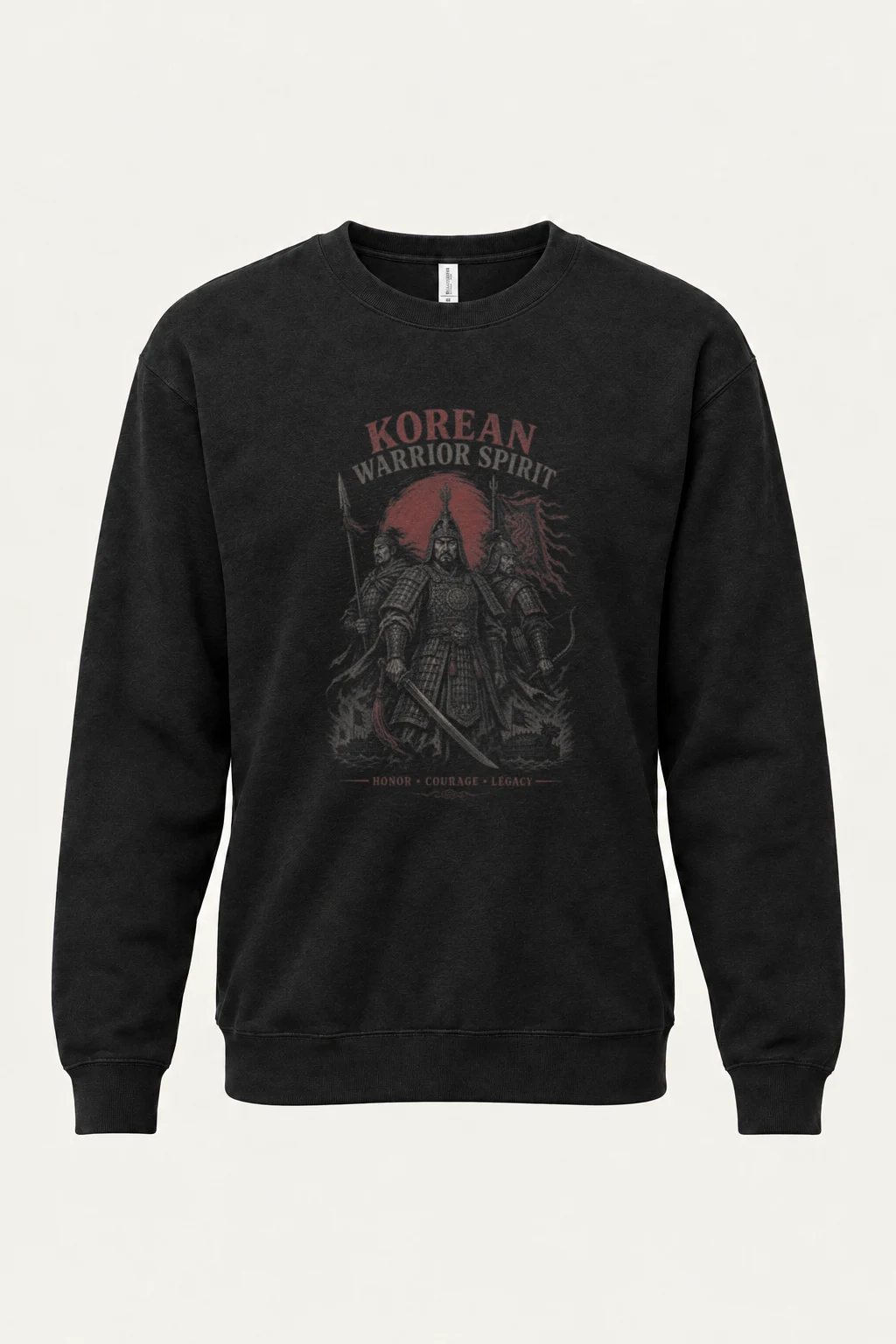 "Korean Warrior Spirit" Heavy Blend Unisex Crewneck Sweatshirt | Gildan 18000