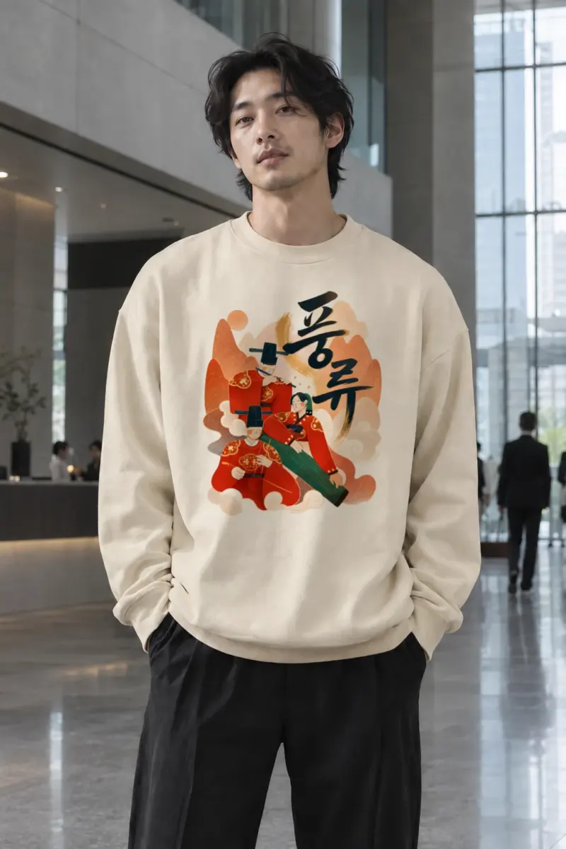 “Kotobuki Musicians” Unisex Sponge Fleece Crewneck Sweatshirt | Bella + Canvas 3901