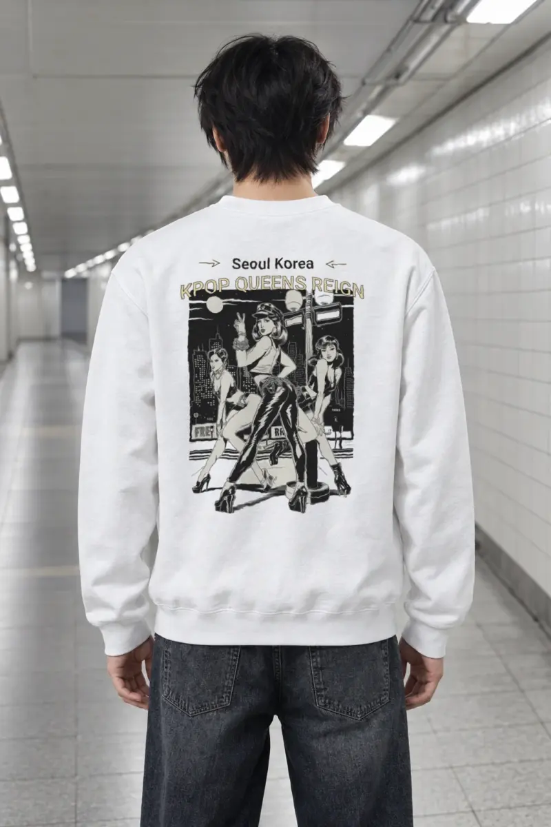 "Kpop Queens Reign" Heavy Blend Unisex Crewneck Sweatshirt | Gildan 18000