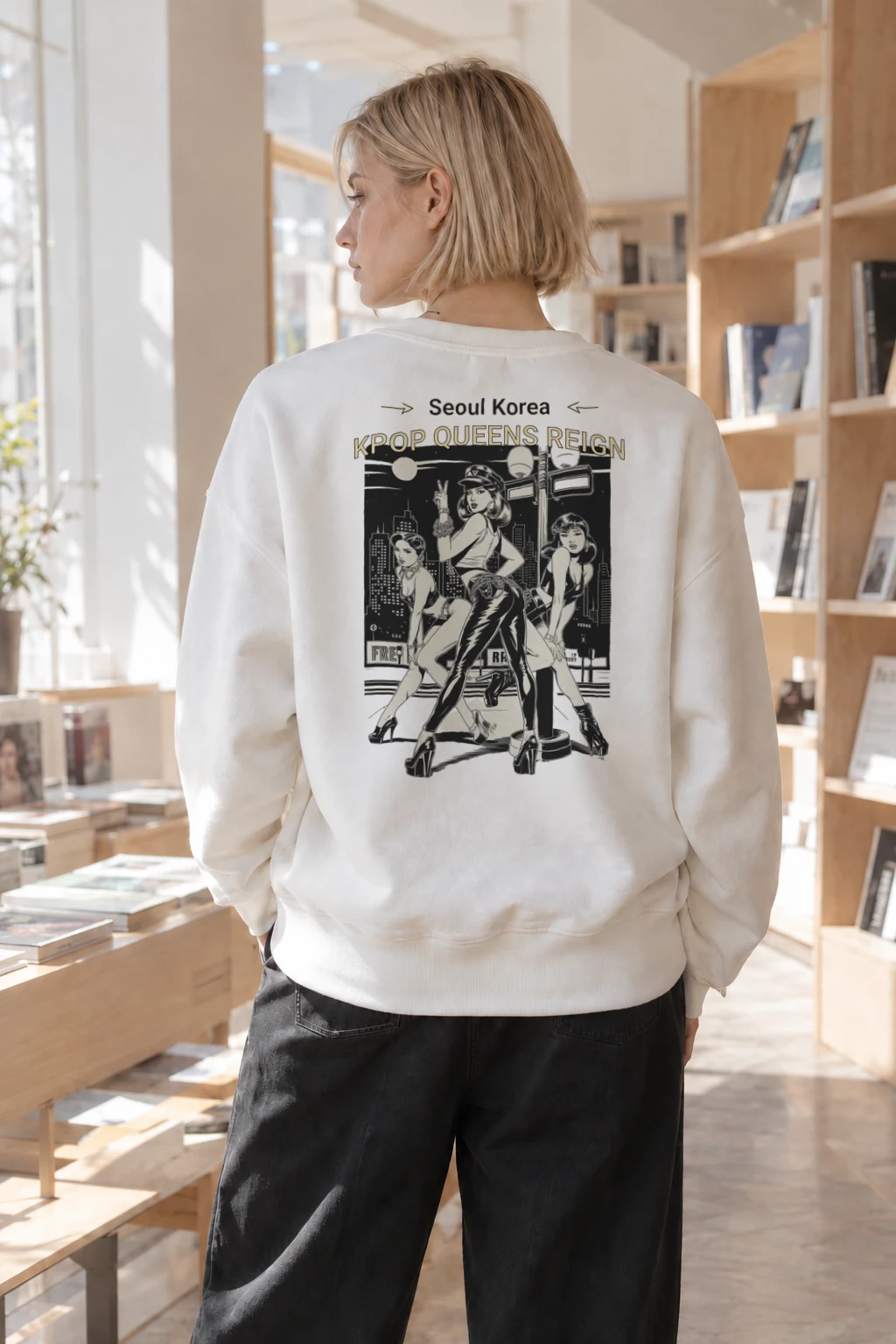 "Kpop Queens Reign" Heavy Blend Unisex Crewneck Sweatshirt | Gildan 18000