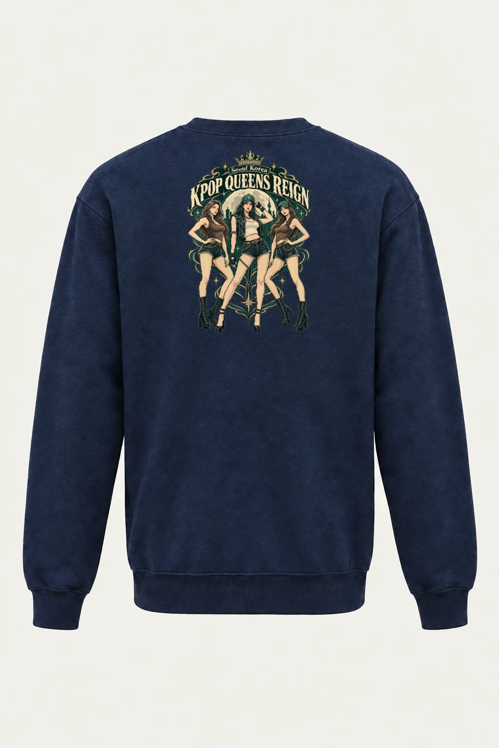 "Kpop Queens Reign" Heavy Blend Unisex Crewneck Sweatshirt | Gildan 18000