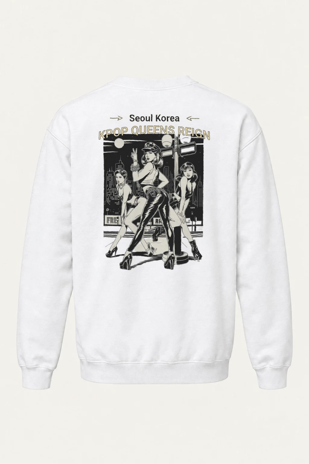 "Kpop Queens Reign" Heavy Blend Unisex Crewneck Sweatshirt | Gildan 18000