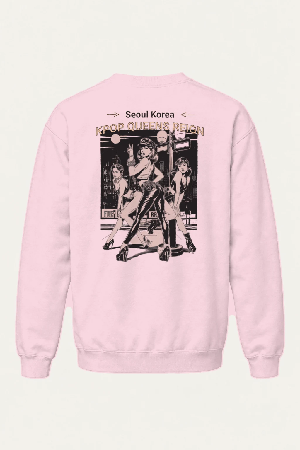 "Kpop Queens Reign" Heavy Blend Unisex Crewneck Sweatshirt | Gildan 18000