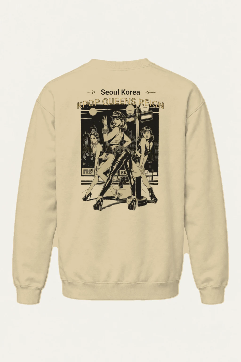 "Kpop Queens Reign" Heavy Blend Unisex Crewneck Sweatshirt | Gildan 18000