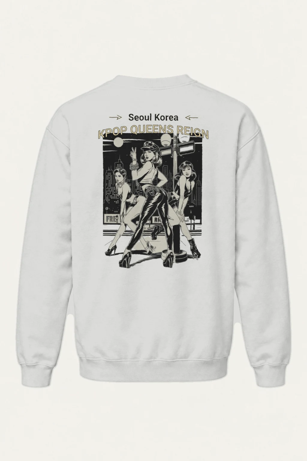 "Kpop Queens Reign" Heavy Blend Unisex Crewneck Sweatshirt | Gildan 18000