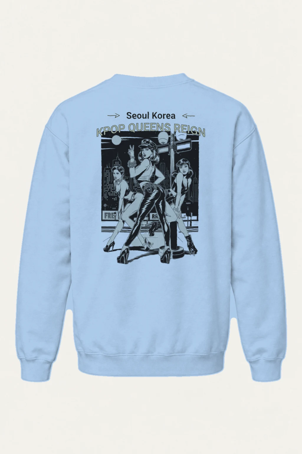 "Kpop Queens Reign" Heavy Blend Unisex Crewneck Sweatshirt | Gildan 18000