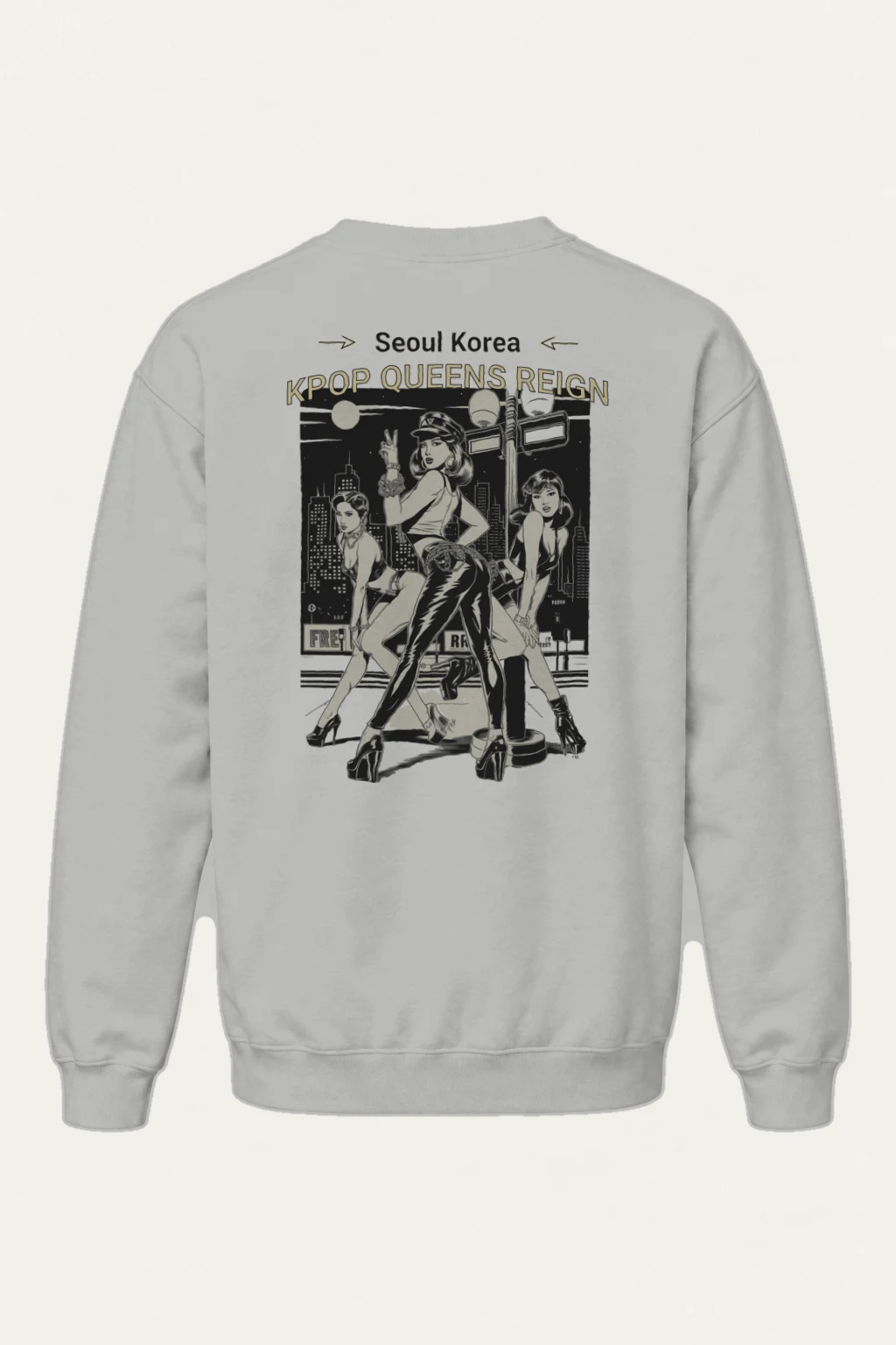 "Kpop Queens Reign" Heavy Blend Unisex Crewneck Sweatshirt | Gildan 18000