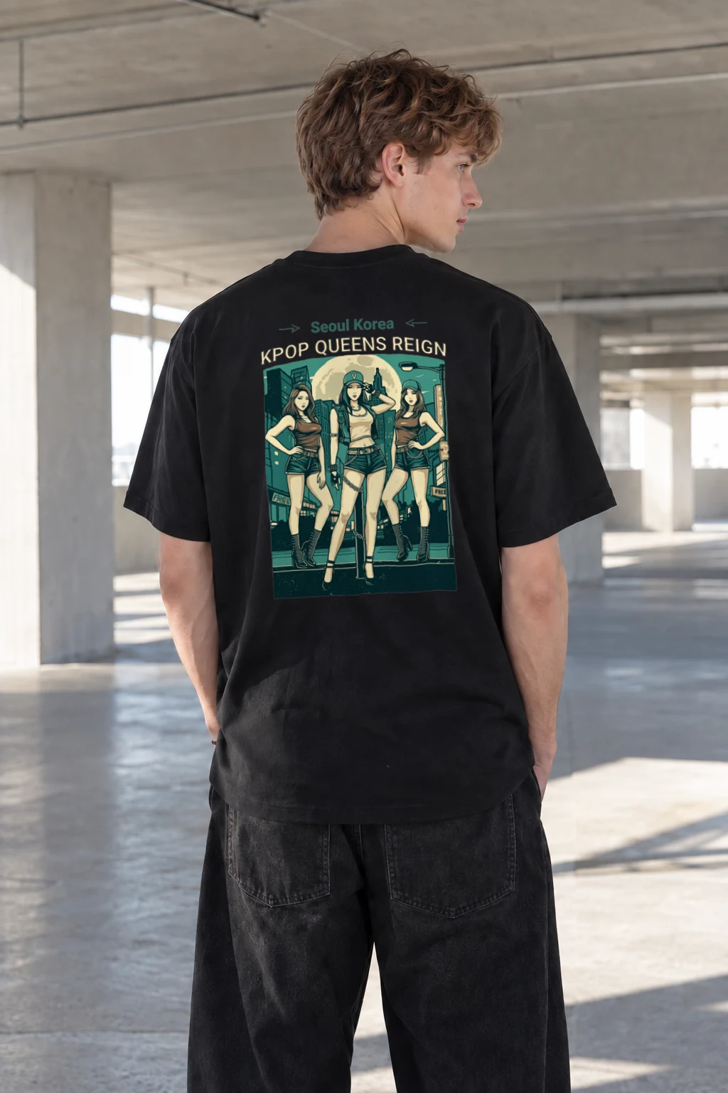 "Kpop Queens Reign" Heavyweight Unisex Crewneck T-shirt | Gildan 5000