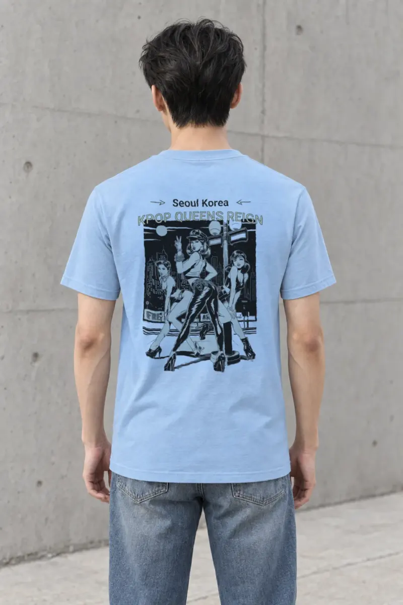 "Kpop Queens Reign" Heavyweight Unisex Crewneck T-shirt