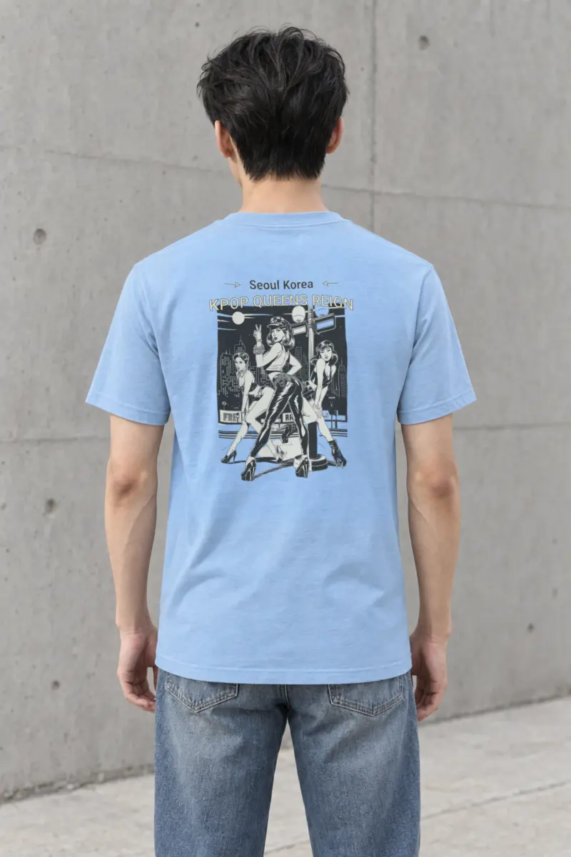 "Kpop Queens Reign" Heavyweight Unisex Crewneck T-shirt