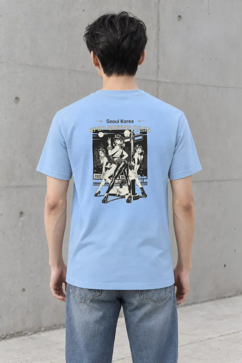 "Kpop Queens Reign" Heavyweight Unisex Crewneck T-shirt