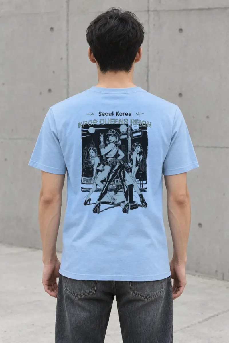"Kpop Queens Reign" Heavyweight Unisex Crewneck T-shirt | Gildan 5000