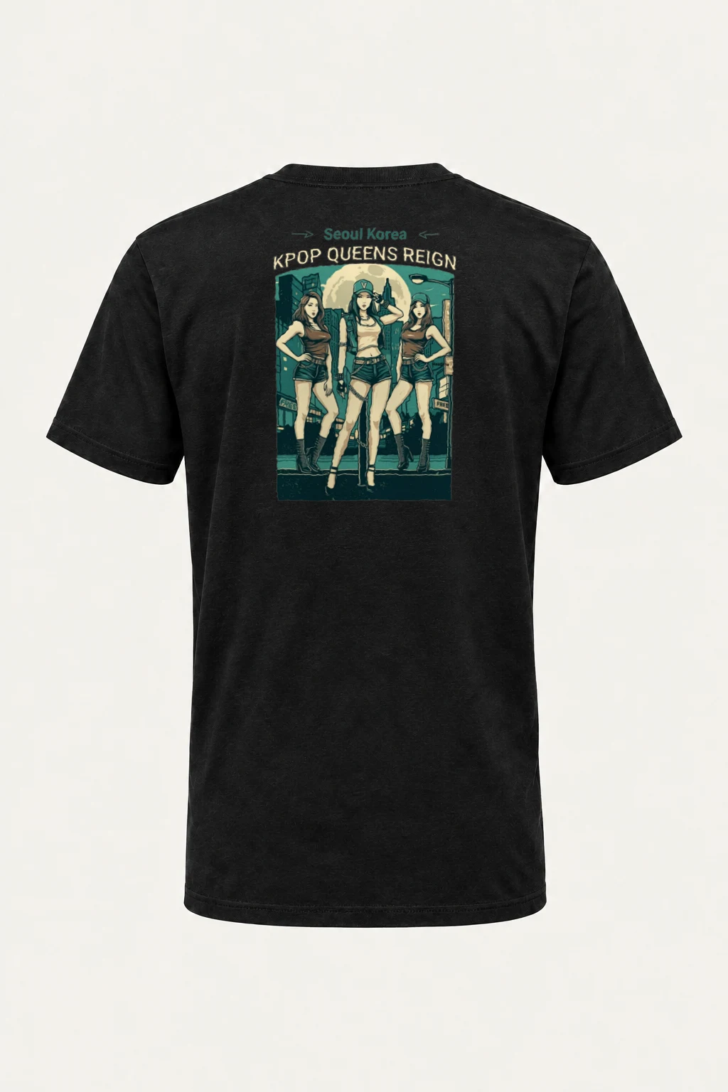 "Kpop Queens Reign" Heavyweight Unisex Crewneck T-shirt | Gildan 5000