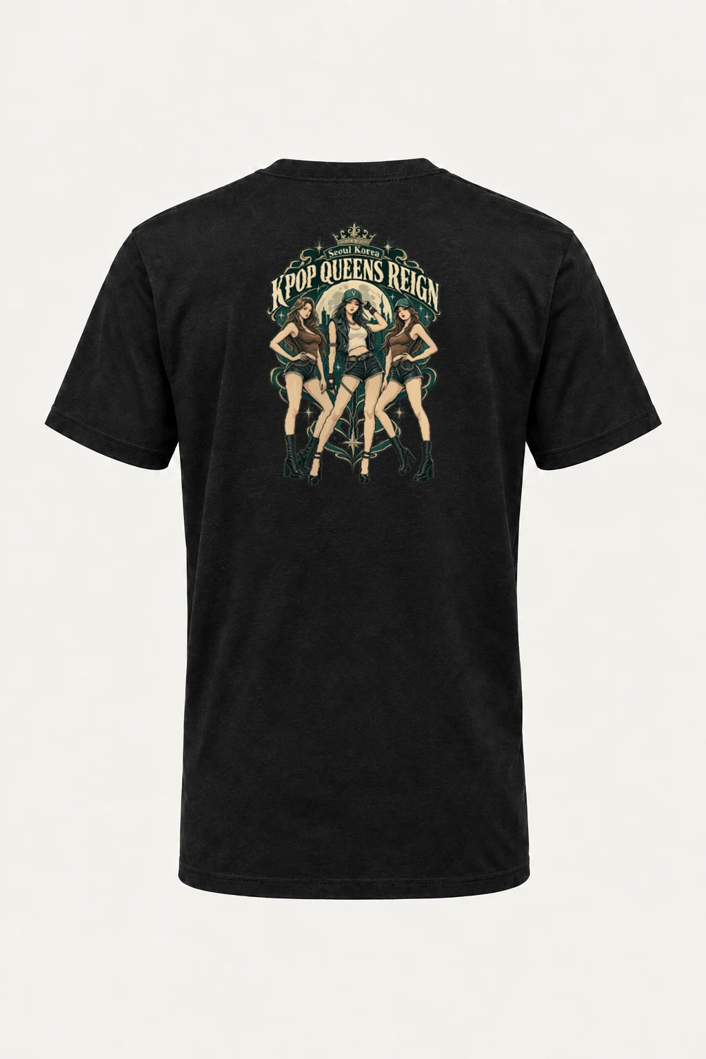 "Kpop Queens Reign" Heavyweight Unisex Crewneck T-shirt | Gildan 5000