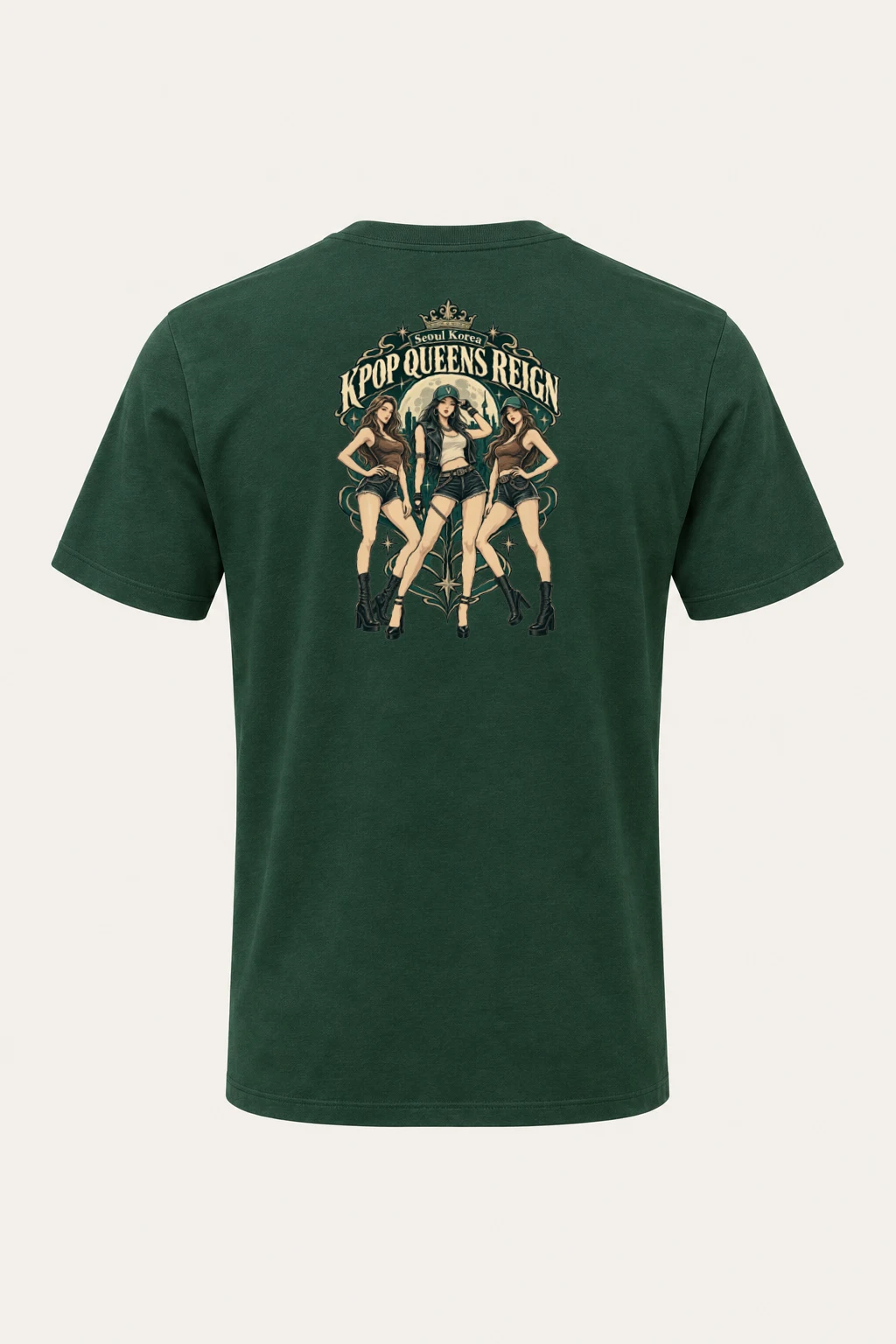 "Kpop Queens Reign" Heavyweight Unisex Crewneck T-shirt | Gildan 5000