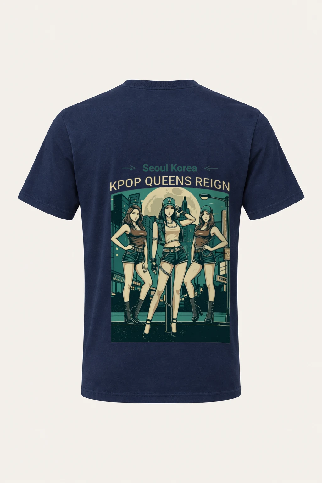 "Kpop Queens Reign" Heavyweight Unisex Crewneck T-shirt | Gildan 5000