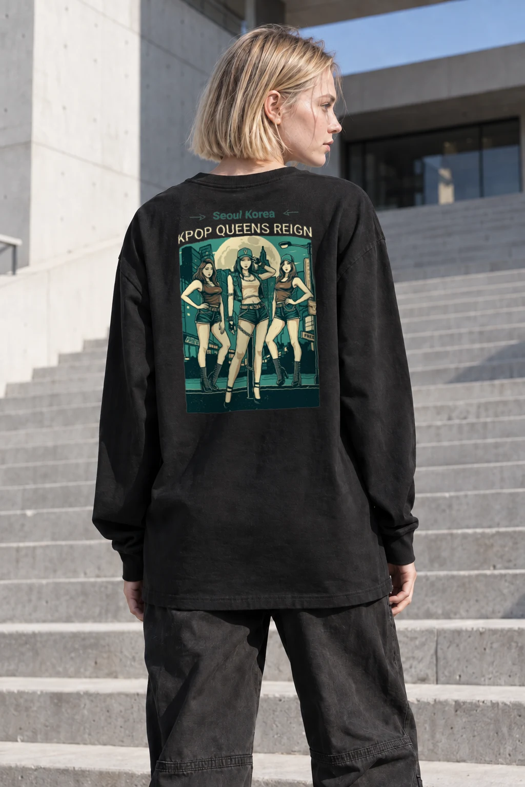 "Kpop Queens Reign" Unisex Longsleeve T-shirt | Gildan 2400