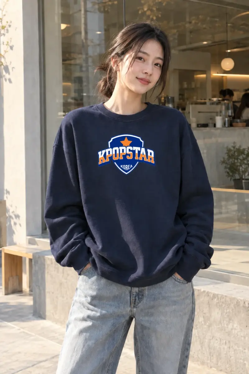 "Kpopstar Korea Emblem" Heavy Blend Unisex Crewneck Sweatshirt | Gildan 18000