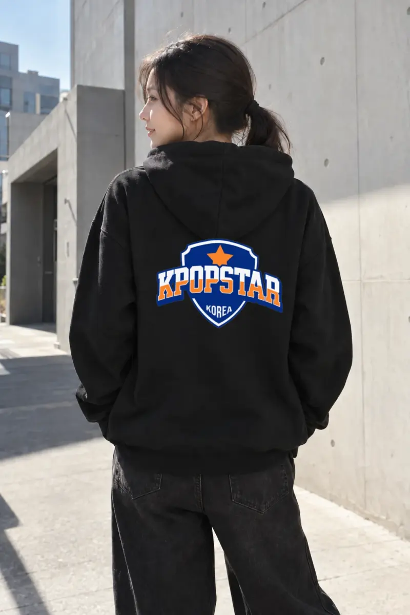 "Kpopstar Korea Emblem" Heavy Blend Unisex Pullover Hoodie | Gildan 18500