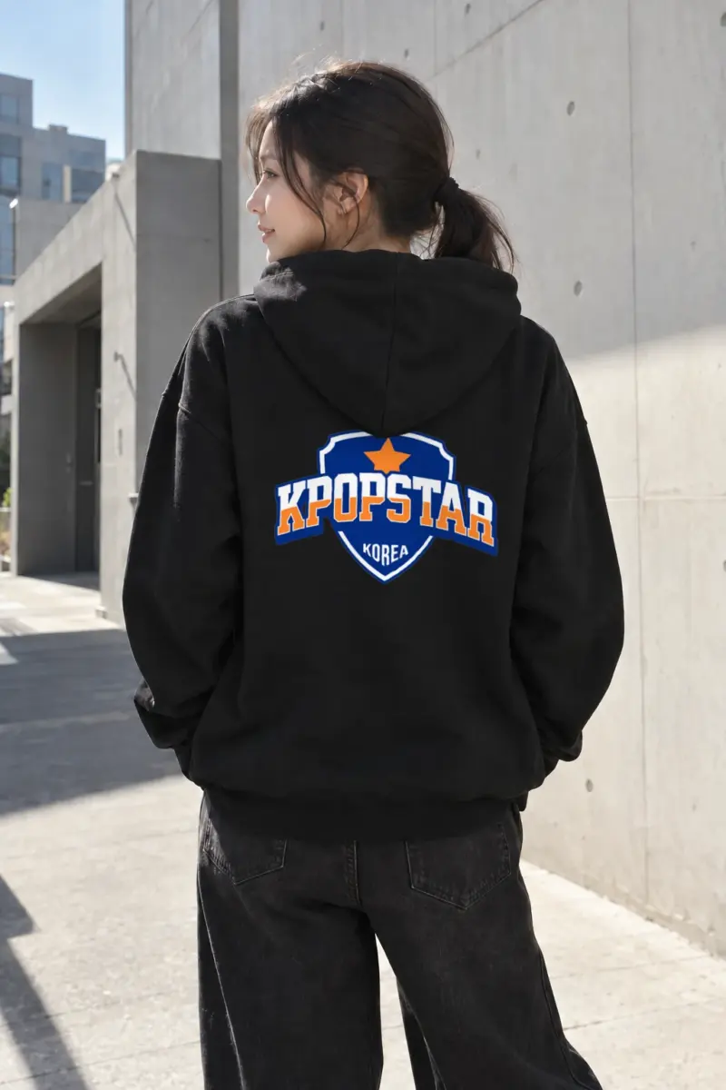 “Kpopstar Korea Emblem” Heavy Blend Unisex Pullover Hoodie | Gildan 18500