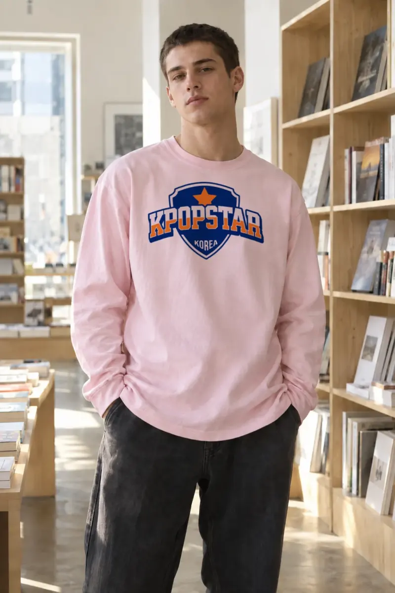 “Kpopstar Korea” Unisex Longsleeve T-shirt | Gildan 2400