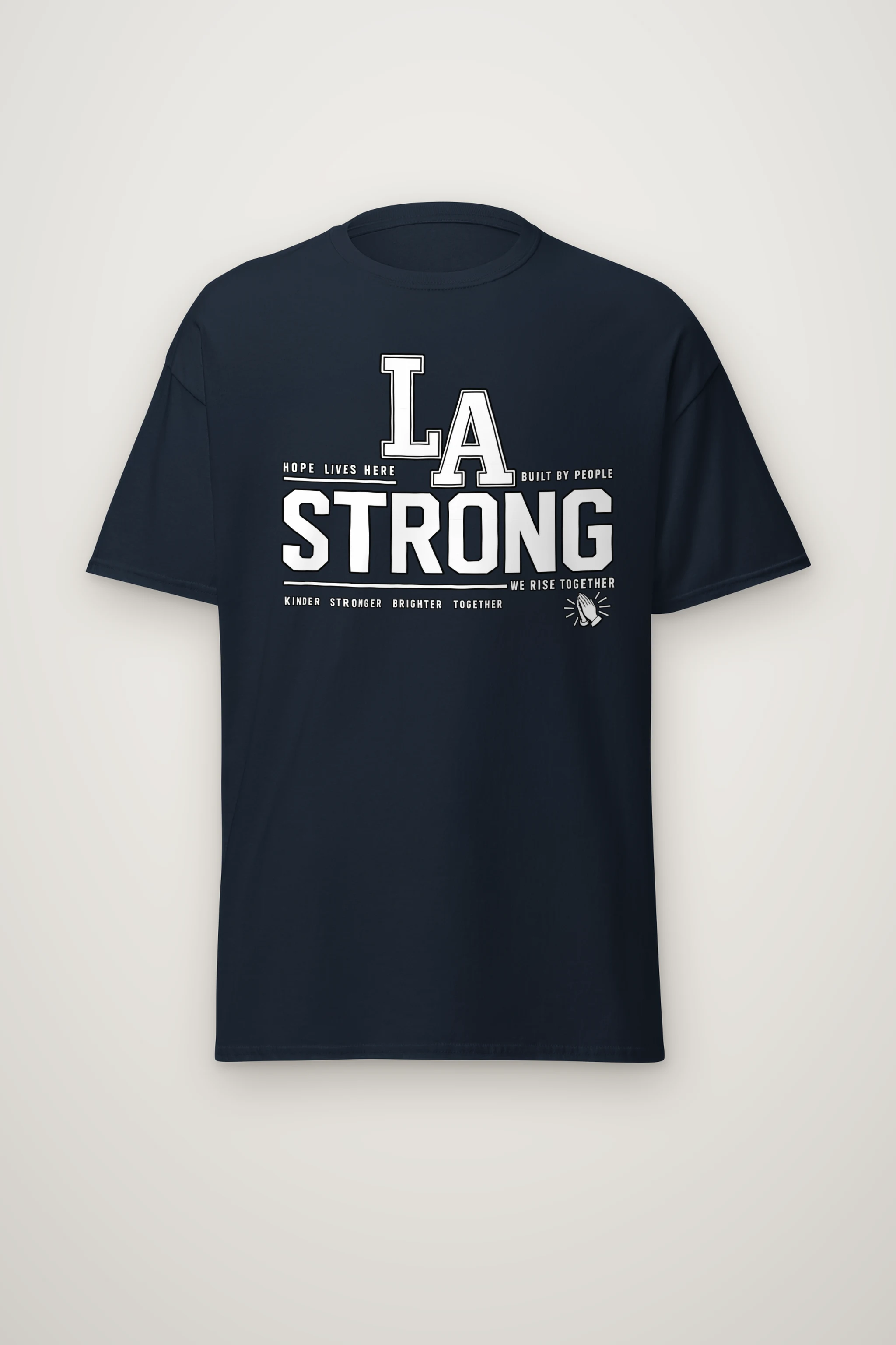 "LA Hope Lives Here" Heavyweight Unisex Crewneck T-shirt