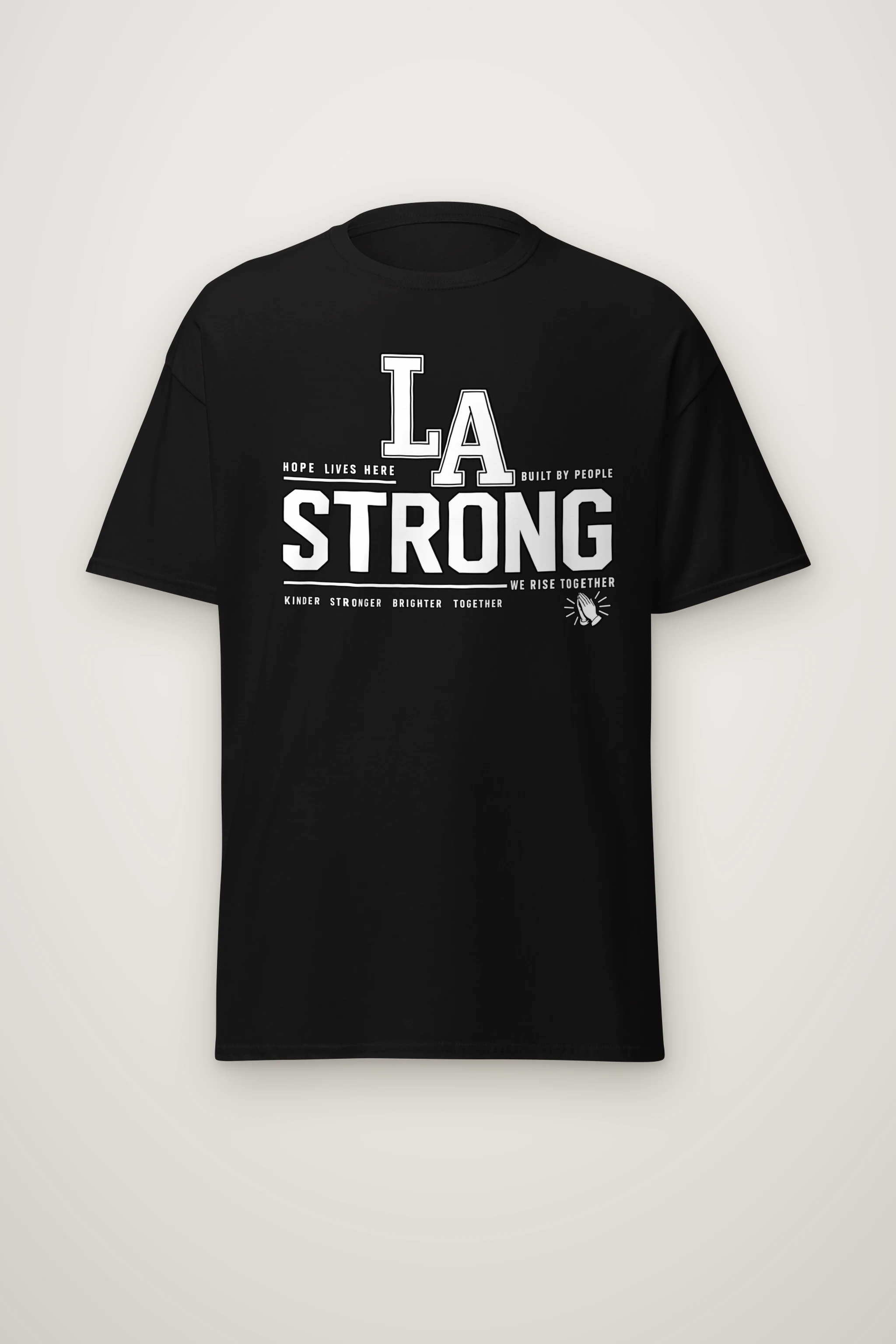 "LA Hope Lives Here" Heavyweight Unisex Crewneck T-shirt