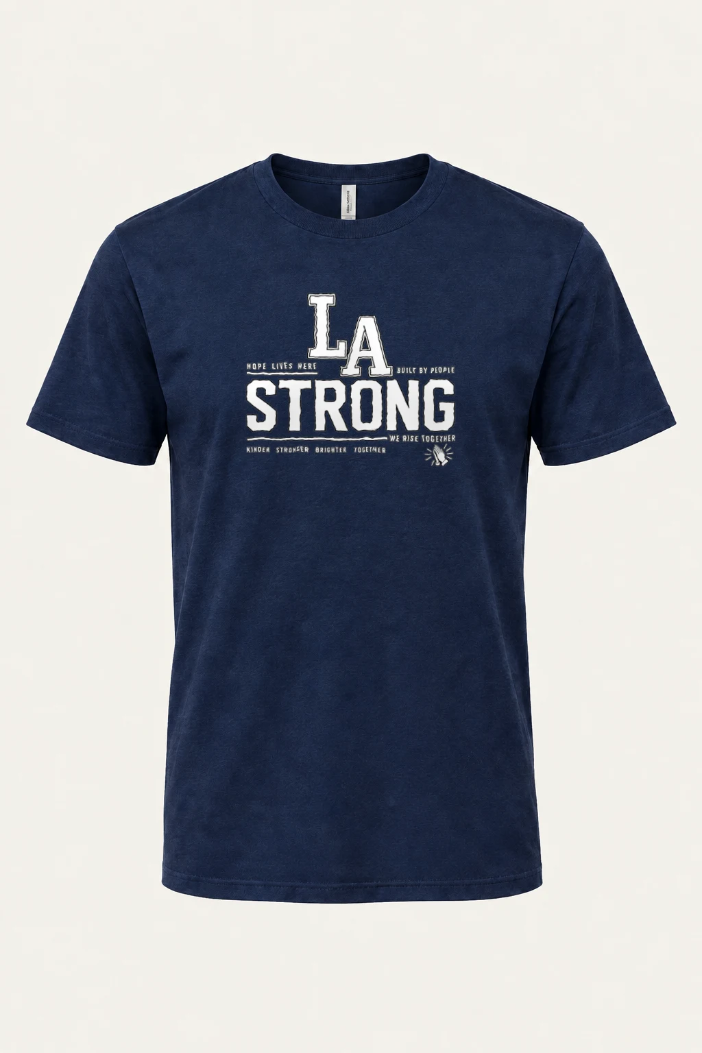 "LA Hope Lives Here" Heavyweight Unisex Crewneck T-shirt | Gildan 5000