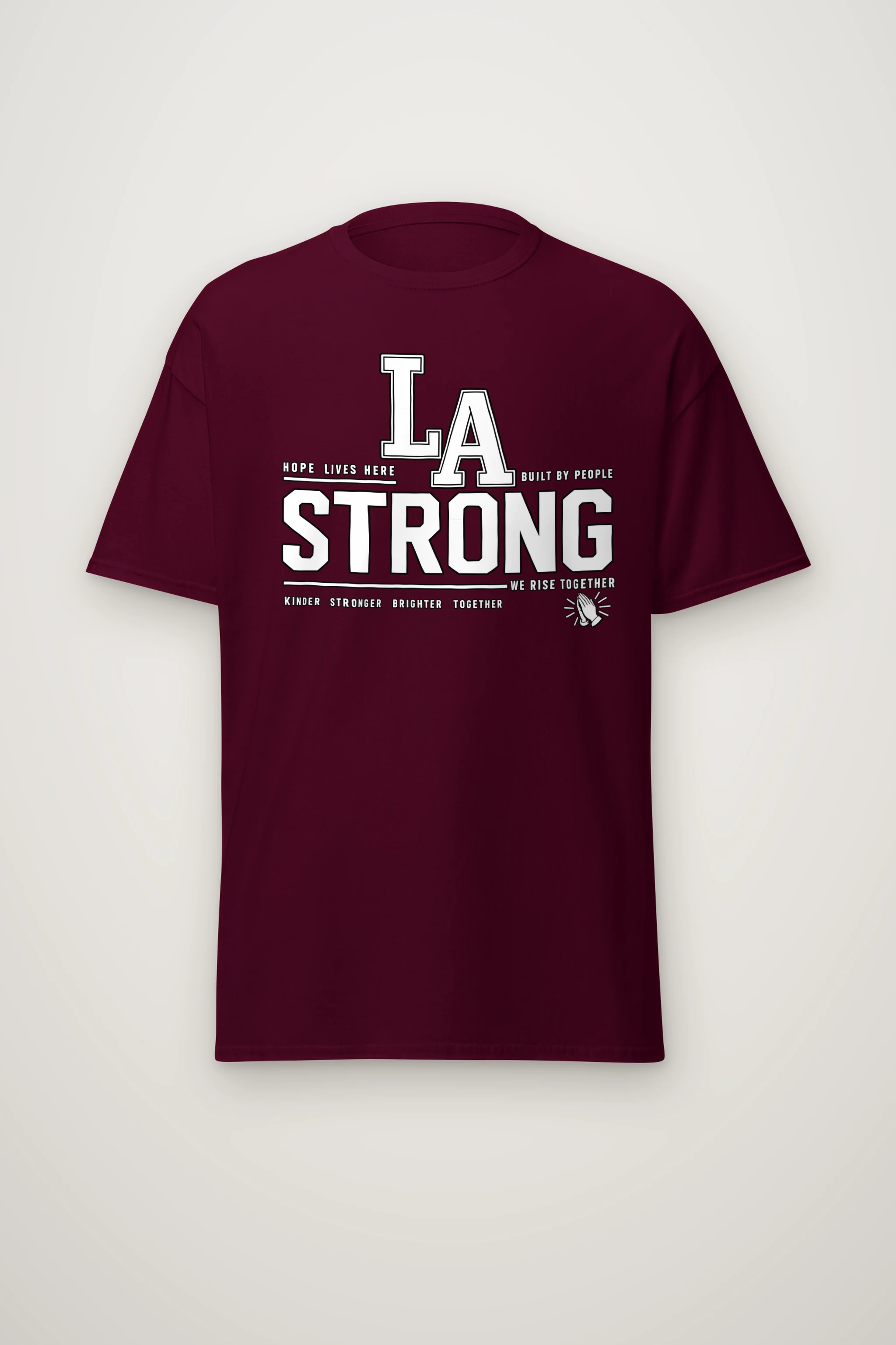 "LA Hope Lives Here" Heavyweight Unisex Crewneck T-shirt