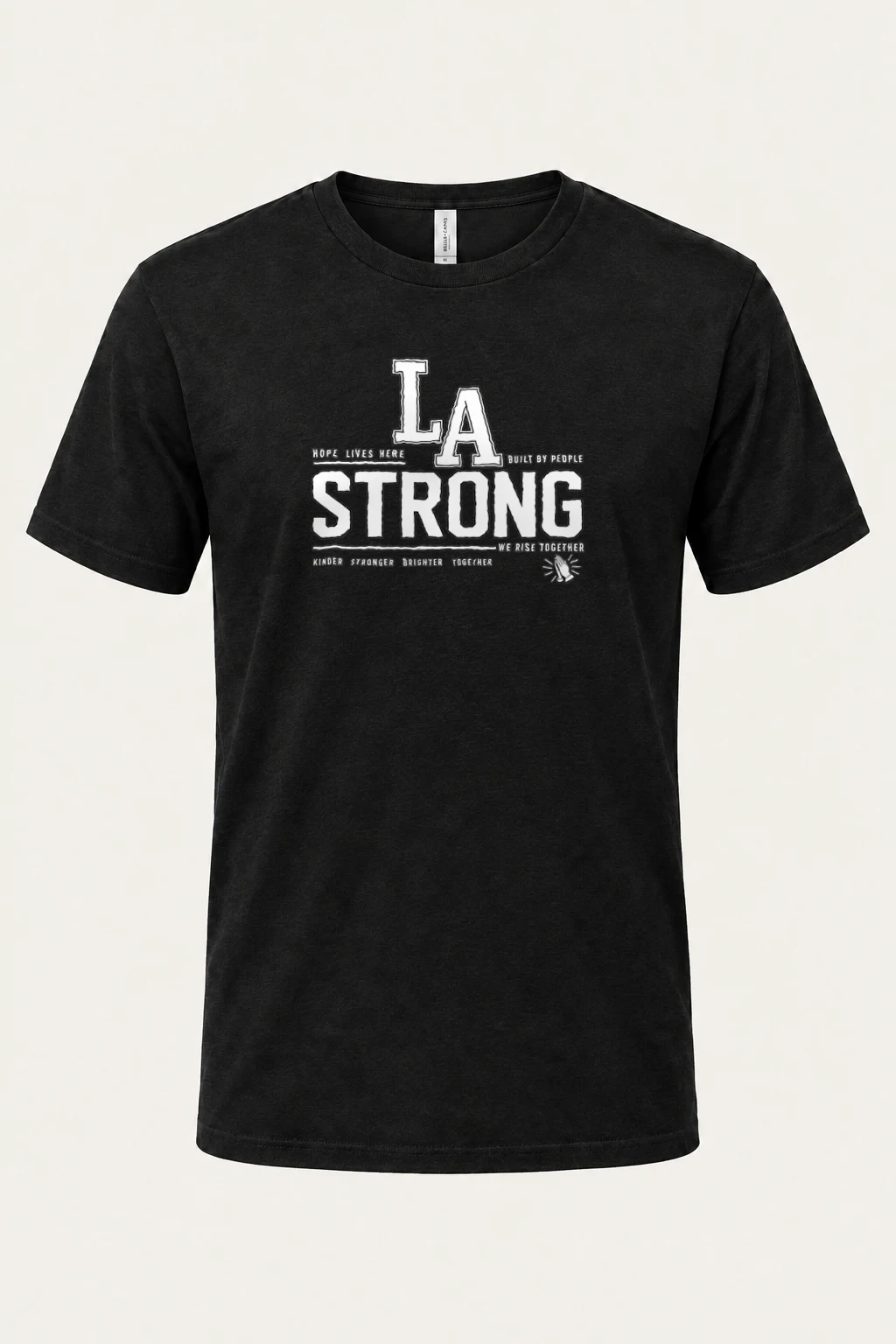 "LA Hope Lives Here" Heavyweight Unisex Crewneck T-shirt | Gildan 5000