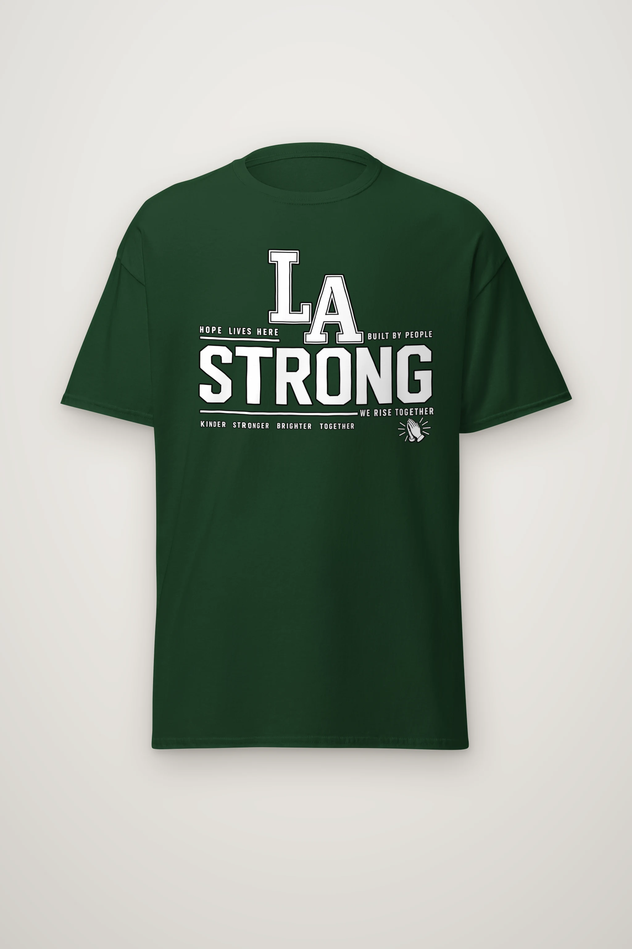 "LA Hope Lives Here" Heavyweight Unisex Crewneck T-shirt
