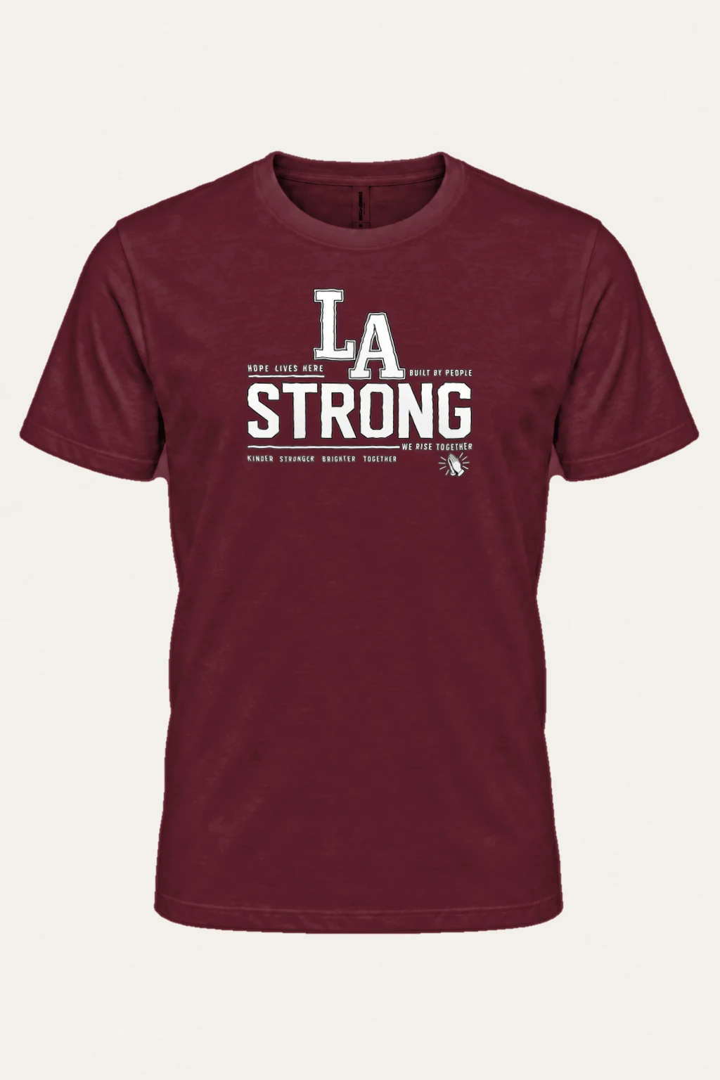 "LA Hope Lives Here" Heavyweight Unisex Crewneck T-shirt | Gildan 5000