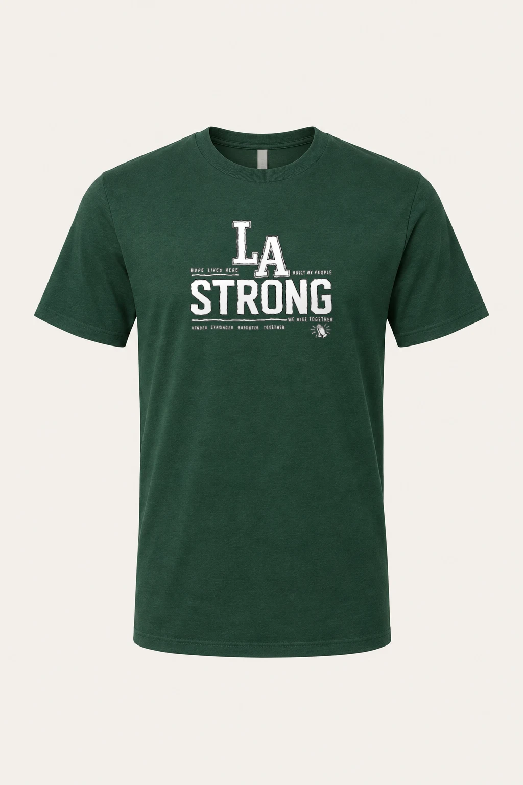 "LA Hope Lives Here" Heavyweight Unisex Crewneck T-shirt | Gildan 5000