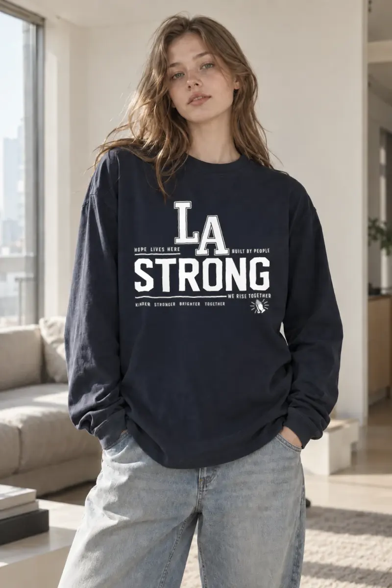 "La Hope Lives Here" Unisex Longsleeve T-shirt | Gildan 2400