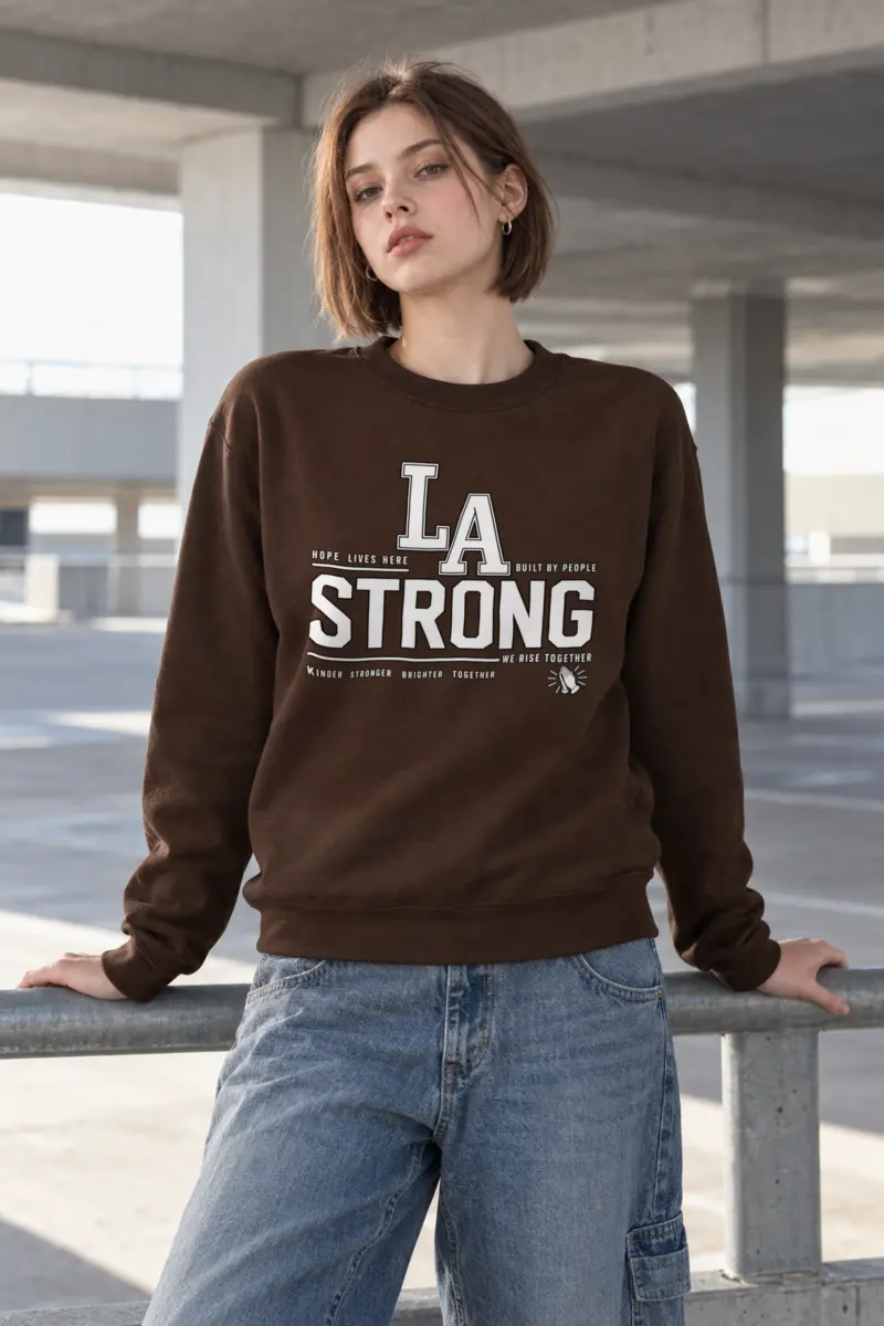 "LA Strong Together" Heavy Blend Unisex Crewneck Sweatshirt