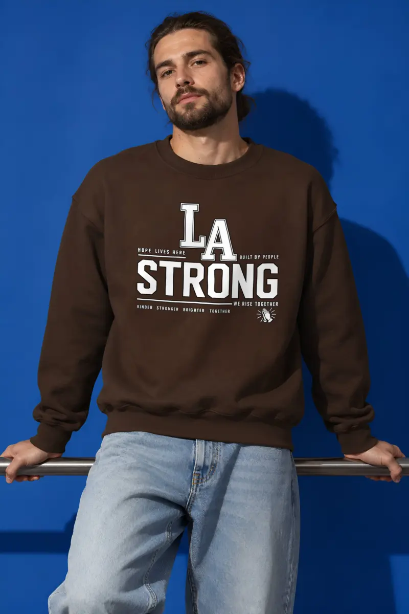 "LA Strong Together" Heavy Blend Unisex Crewneck Sweatshirt