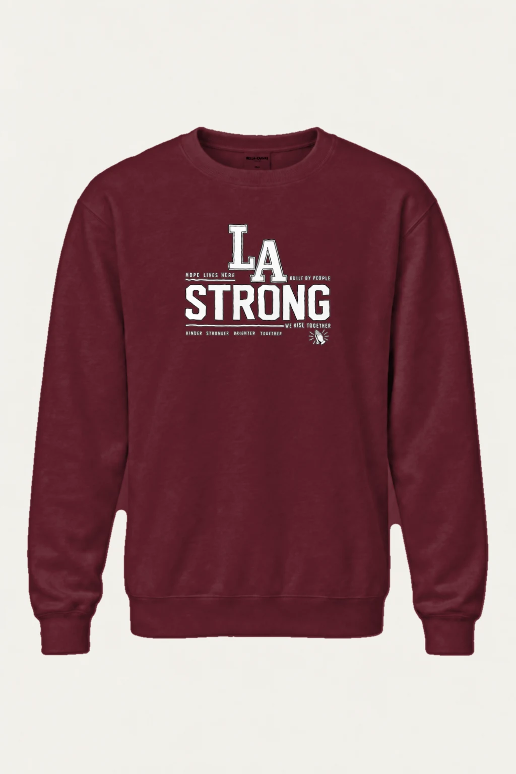 "LA Strong Together" Heavy Blend Unisex Crewneck Sweatshirt | Gildan 18000