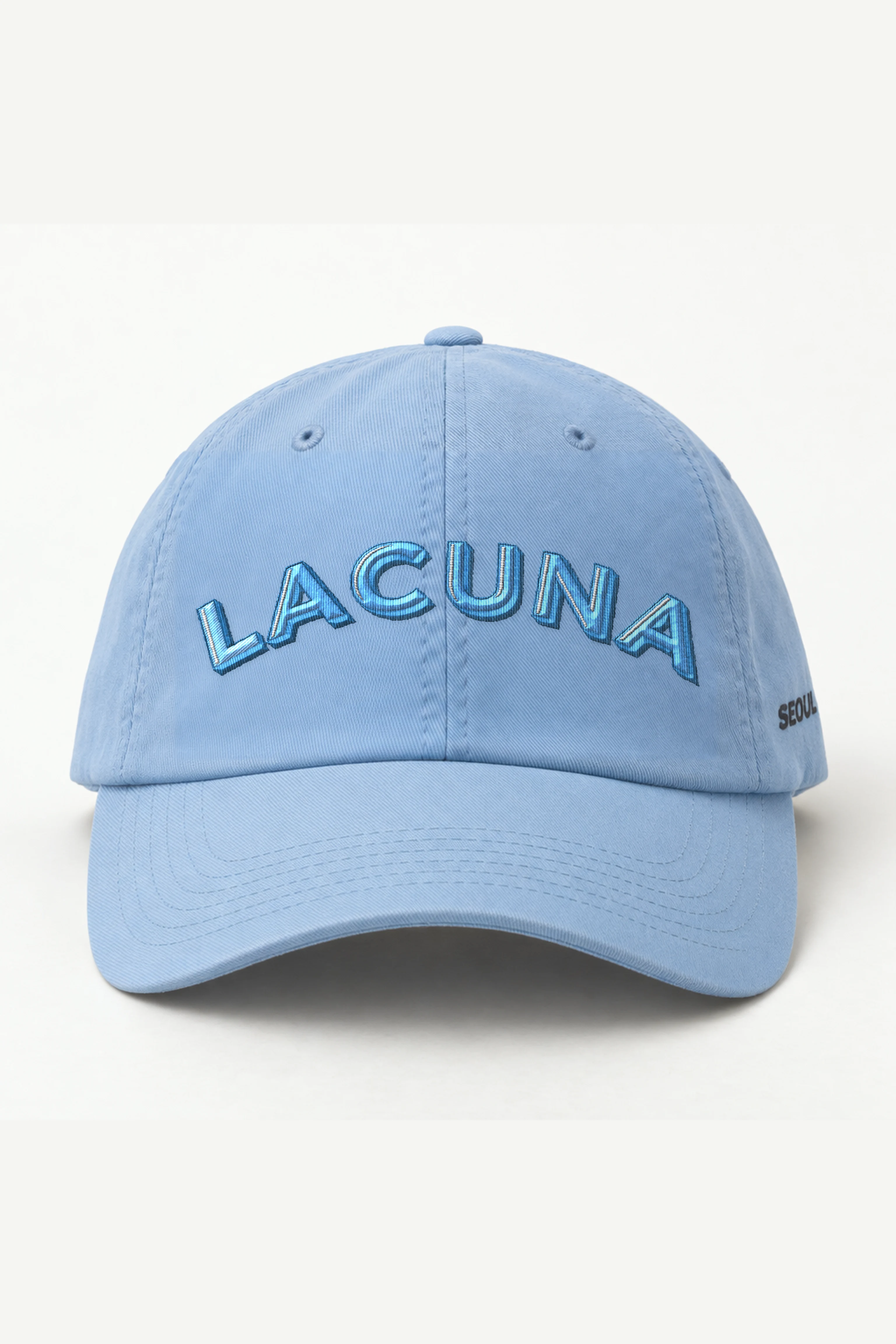 "Lacuna Block" Classic Dad Hat · Embroidered — light-blue/cap-front