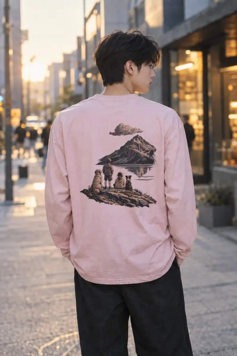 "Lake’s Edge" Unisex Longsleeve T-shirt | Gildan 2400